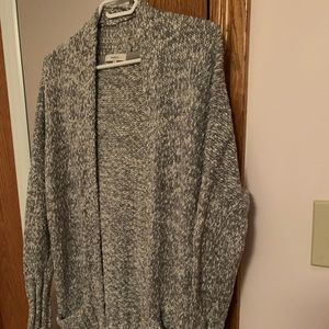 Heather grey/blue cardigan